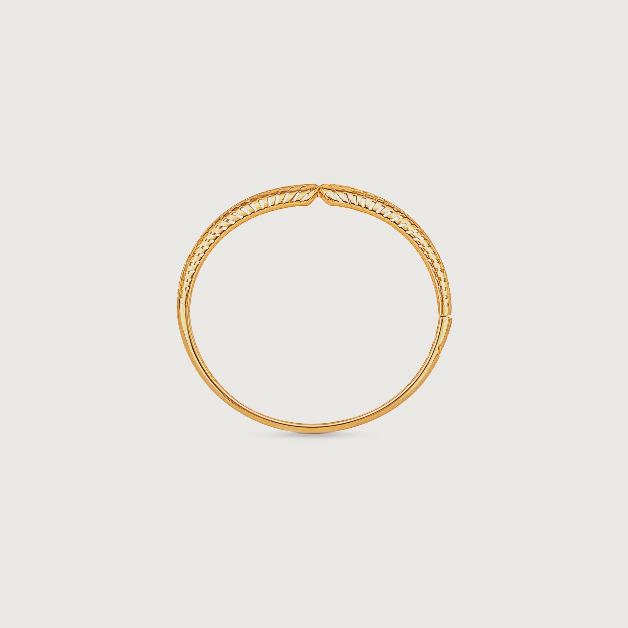 Graceful Leaf Gold Bangle,,hi-res thumbnail 5