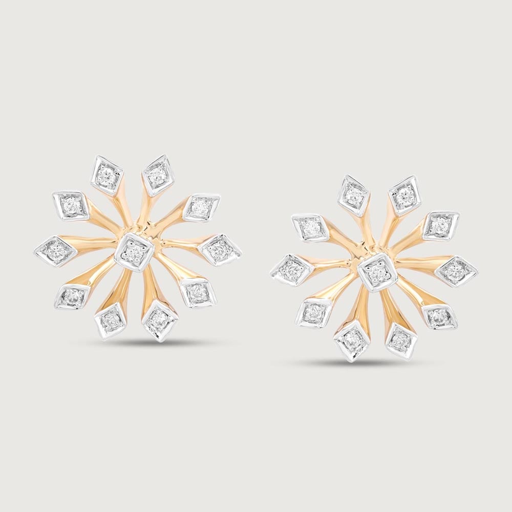 Whimsy Bloom Diamond Earrings,,hi-res thumbnail 2
