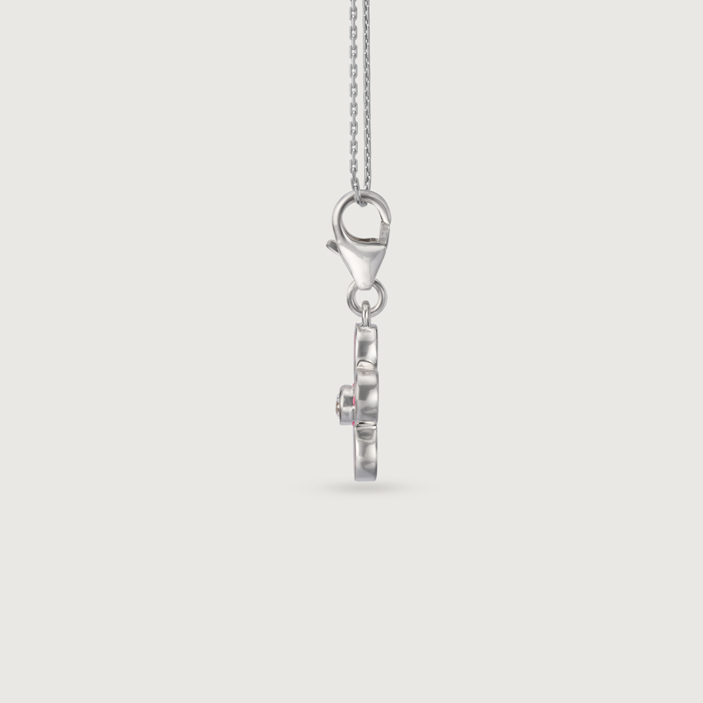 Pink Blossom Flower Silver Charm,,hi-res thumbnail 3