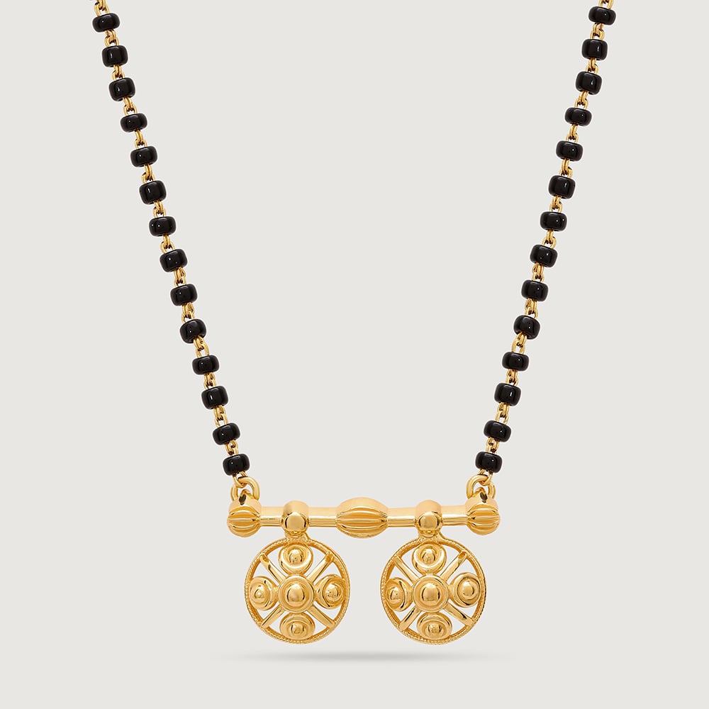 Eternal Circle 22 Kt Gold Vati Mangalsutra,,hi-res thumbnail 3