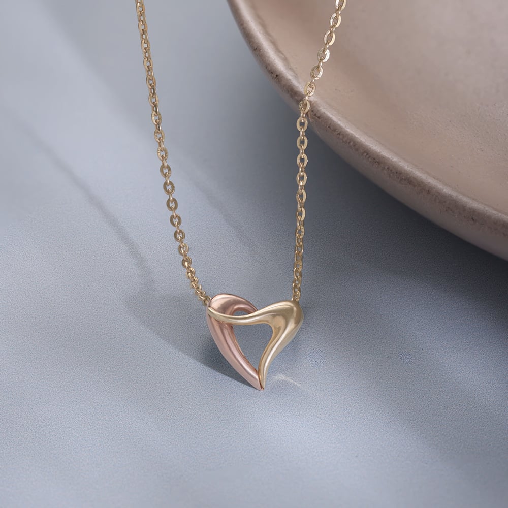 Heart Loop Gold Necklace