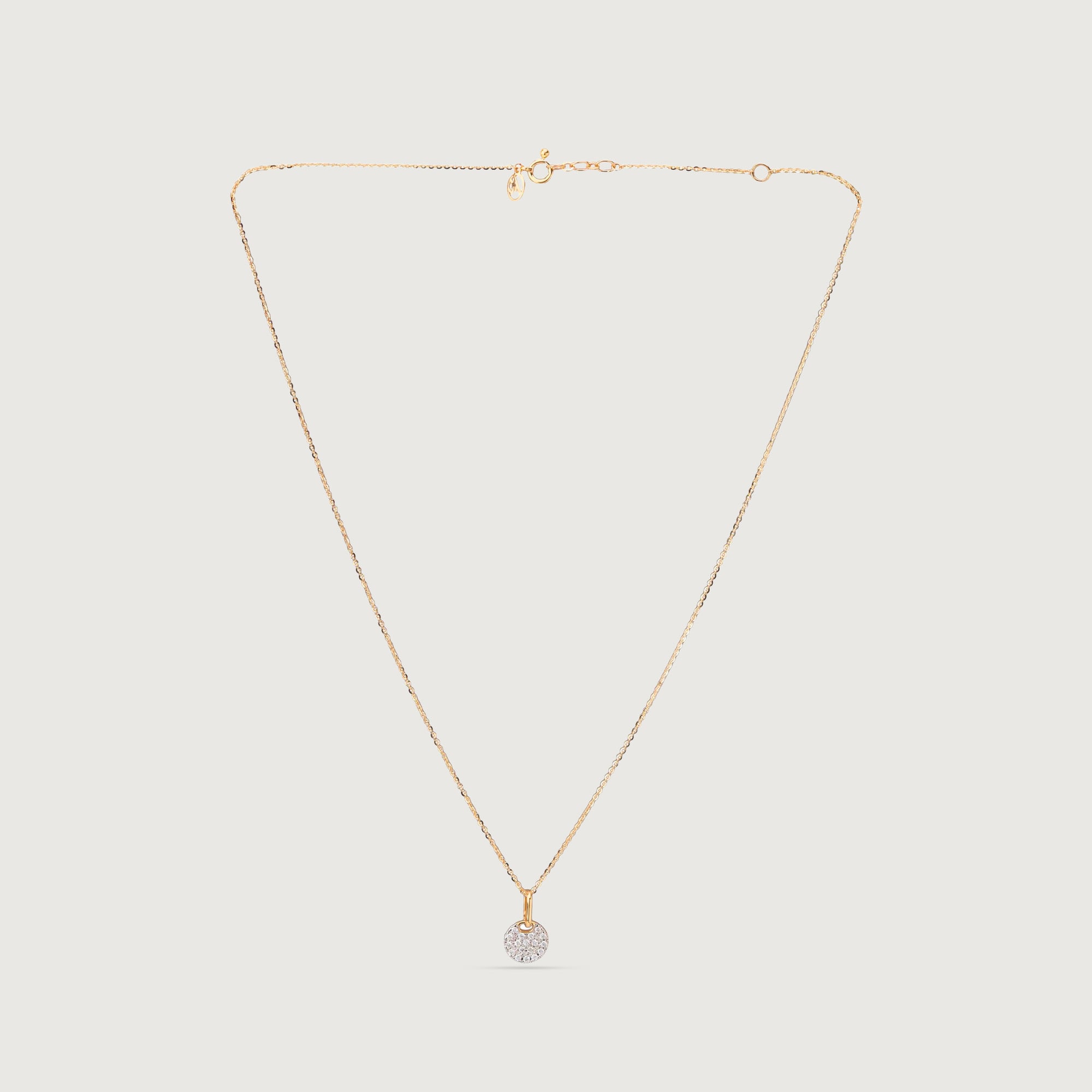 Elegant Cluster Diamond Gold Necklace,,hi-res thumbnail 4