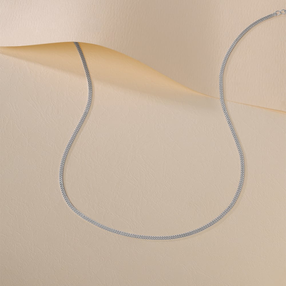 Glossy Sleek Silver Chain