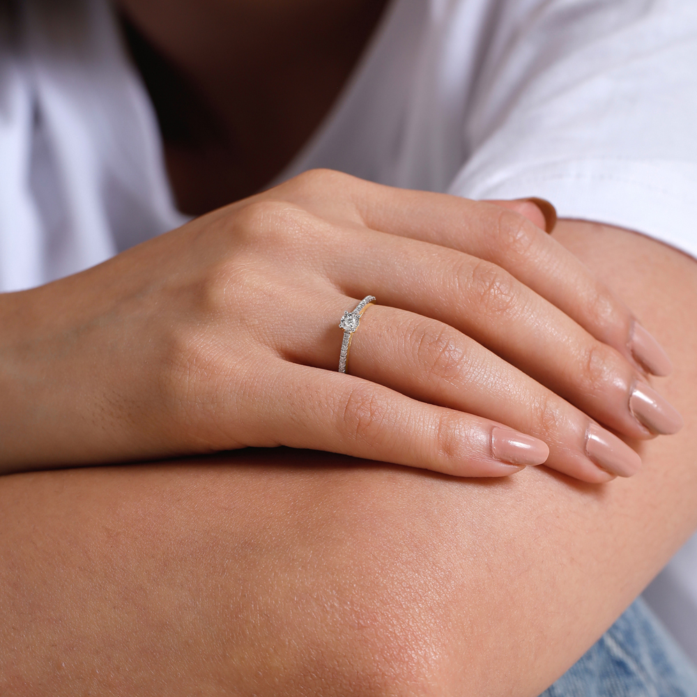 Sleek Geometric Diamond Ring,,hi-res thumbnail 2