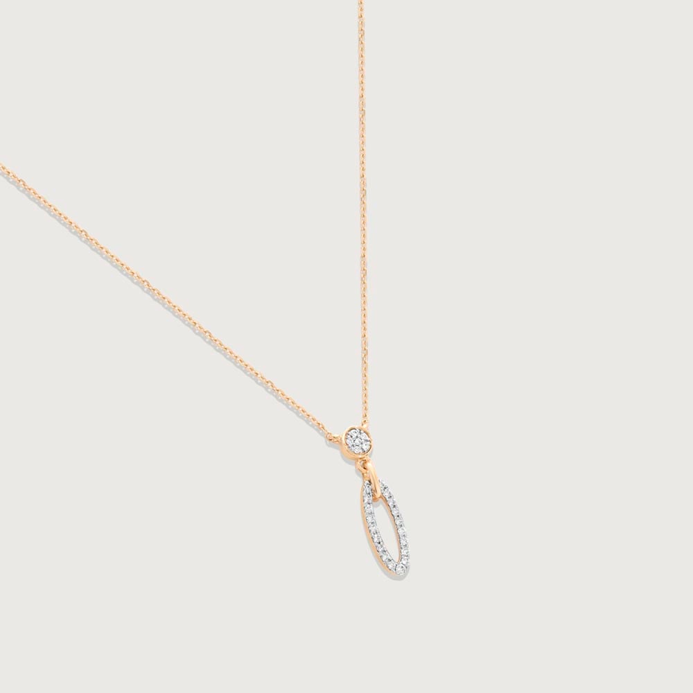 Halo Drift Diamond Necklace,,hi-res thumbnail 4