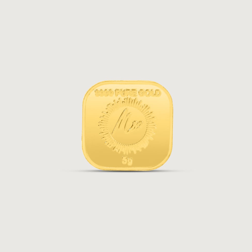 5 gm 24 Karat Gayatri Mantra Gold Coin (9999 Purity),,hi-res thumbnail 2