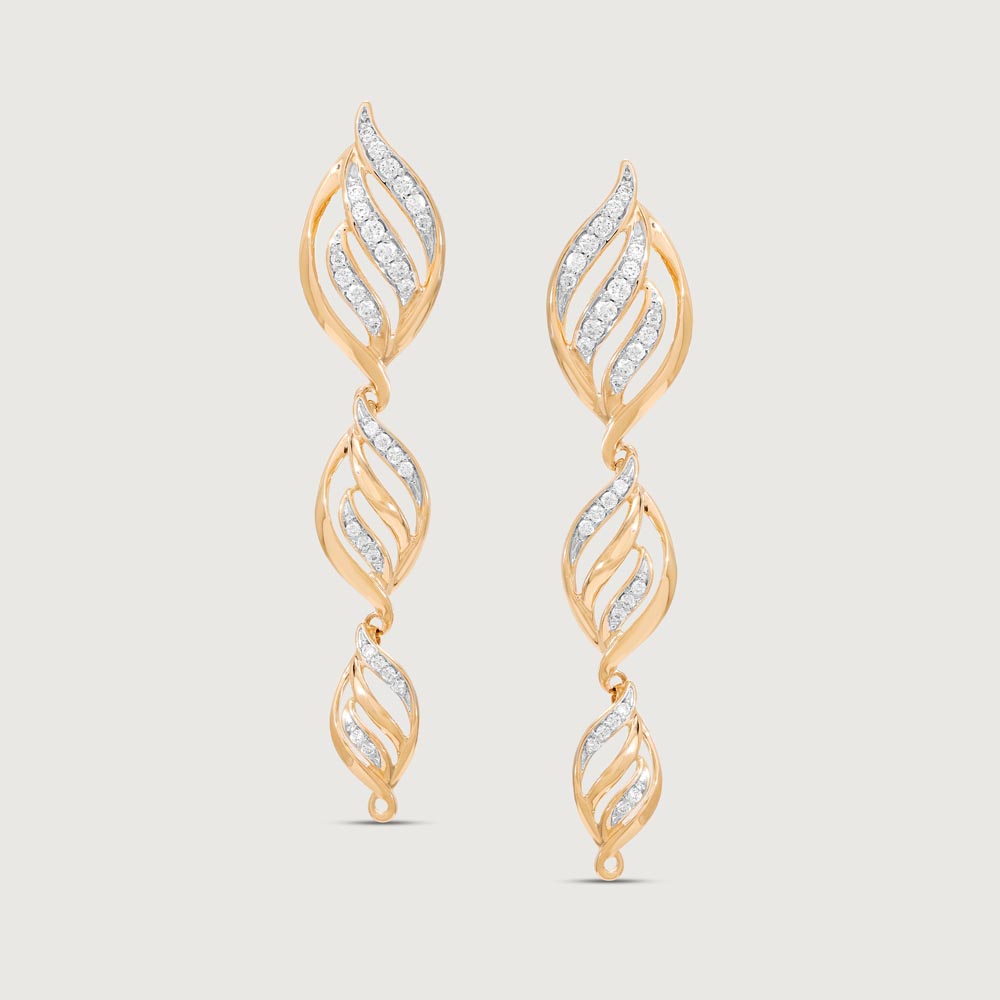 Twirling Grace Diamond Drop Earrings,,hi-res thumbnail 3