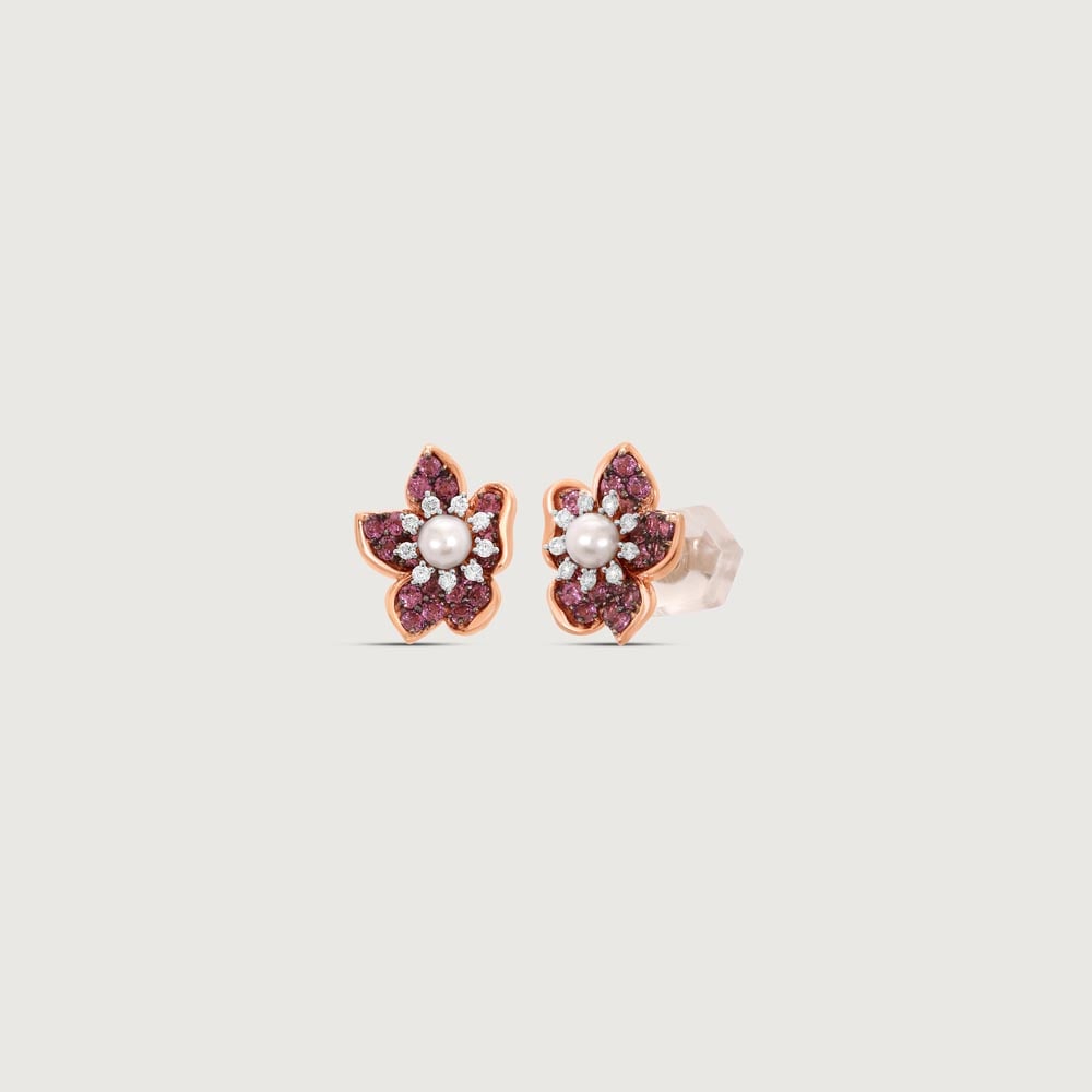 Blossom Aura Diamond Stud Earrings,,hi-res thumbnail 4