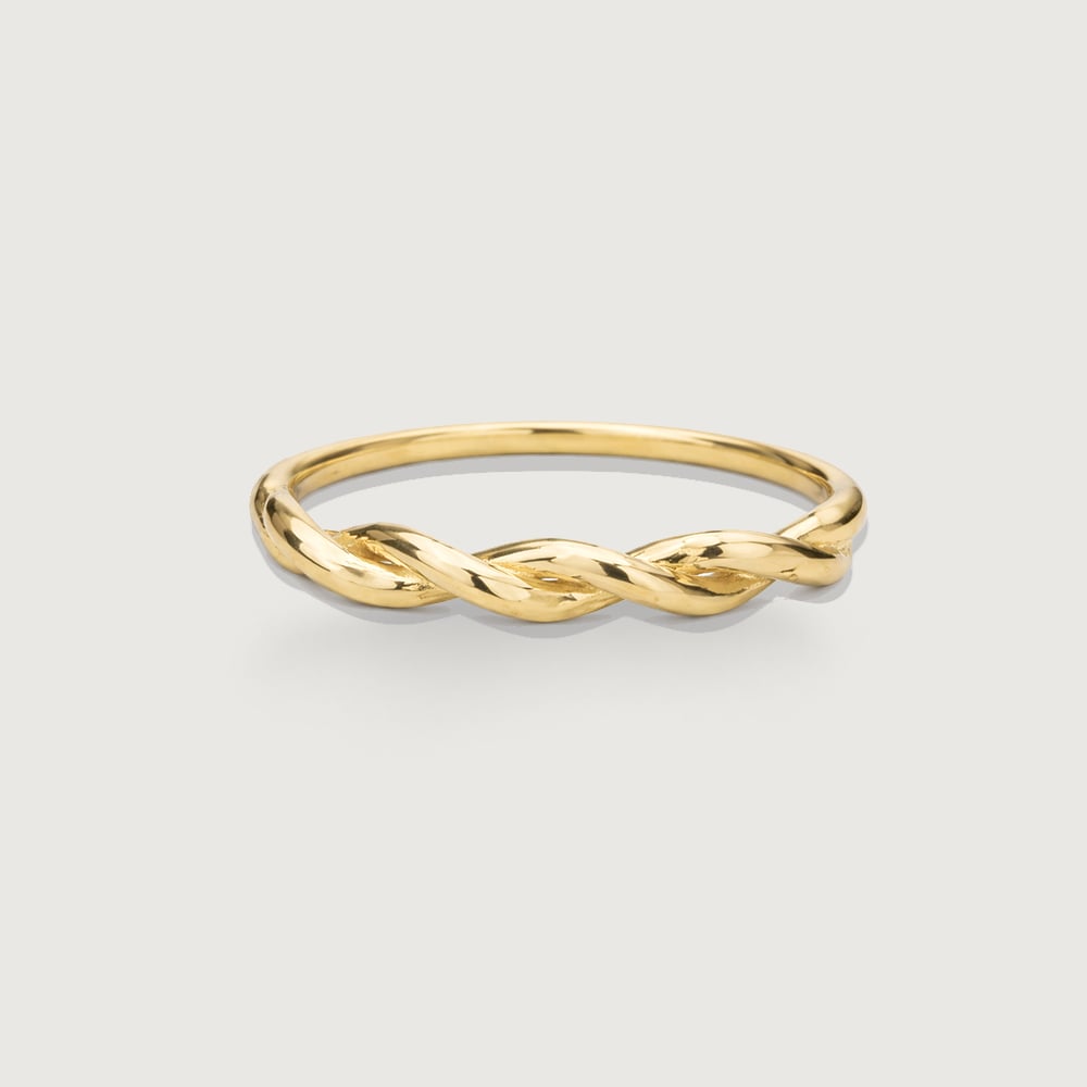 Braided Twist Gold Ring,,hi-res thumbnail 3