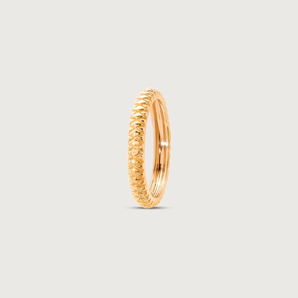 Bold Edge Gold Ring,,hi-res thumbnail 4