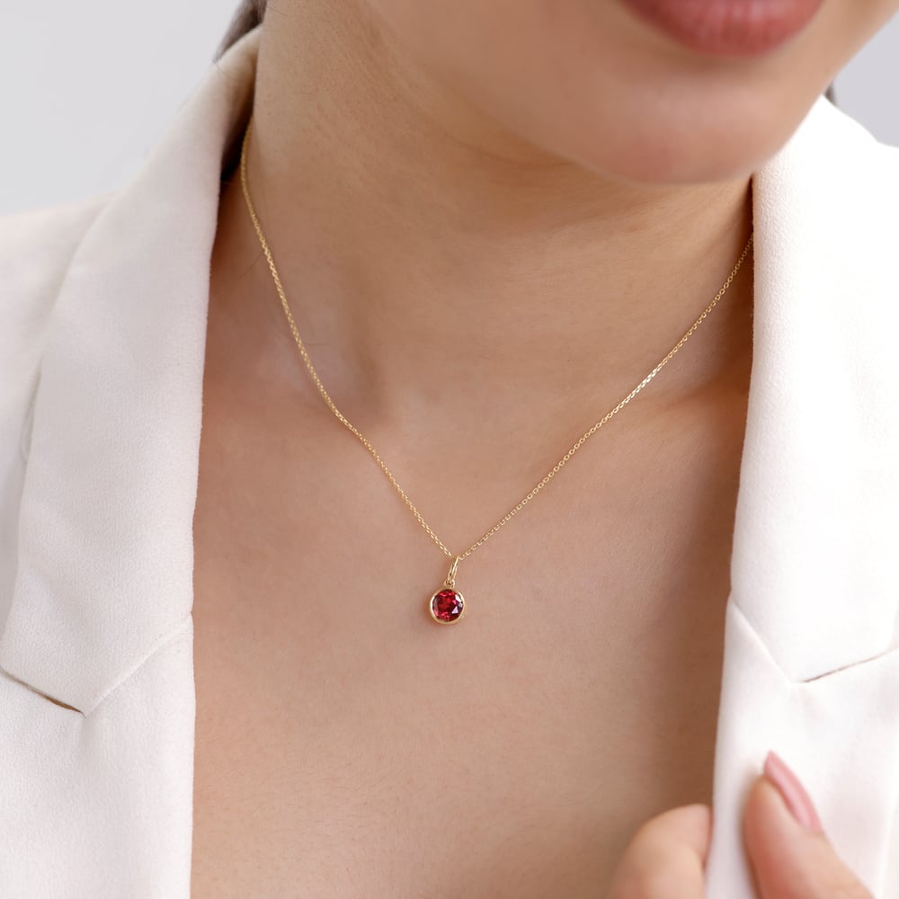 Crimson Aura Garnet Pendant,,hi-res thumbnail 2