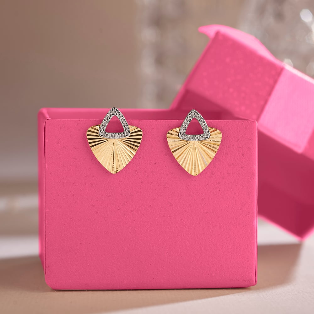 Bold Radiant Diamond Stud Earrings