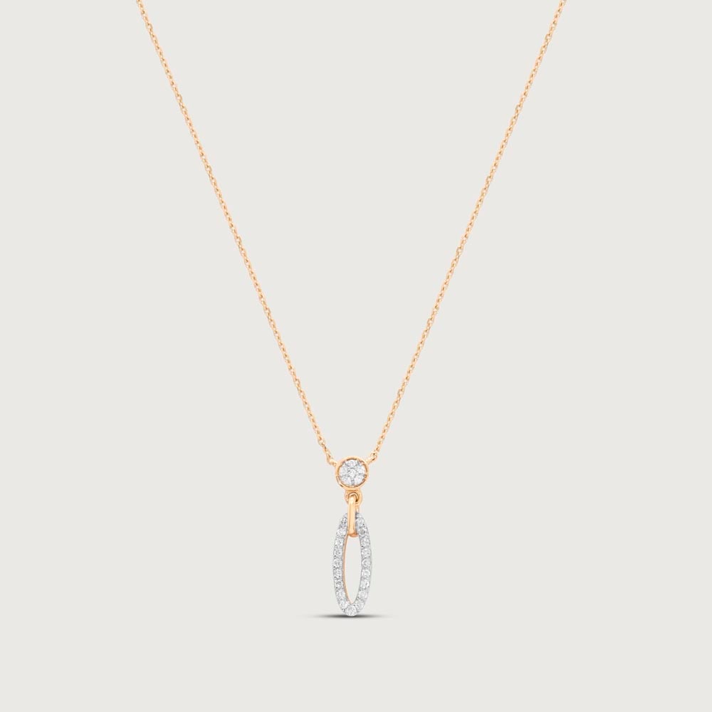 Halo Drift Diamond Necklace,,hi-res thumbnail 3