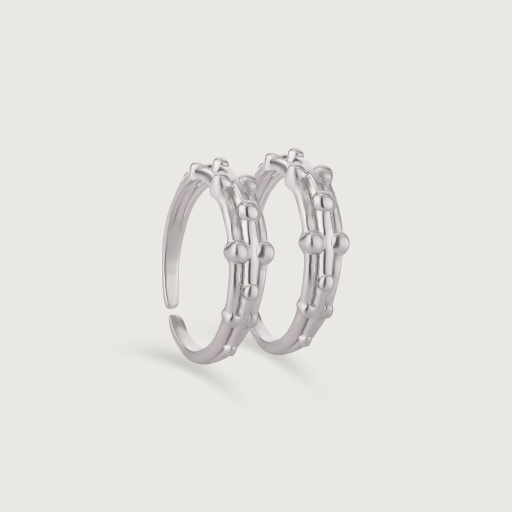 Quirky Orbit Silver Toe Rings,,hi-res thumbnail 3