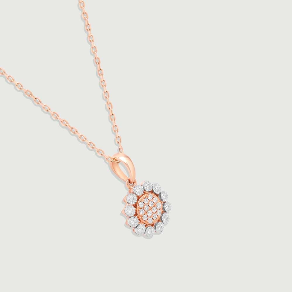 Chic Rosette Diamond Pendant,,hi-res thumbnail 3