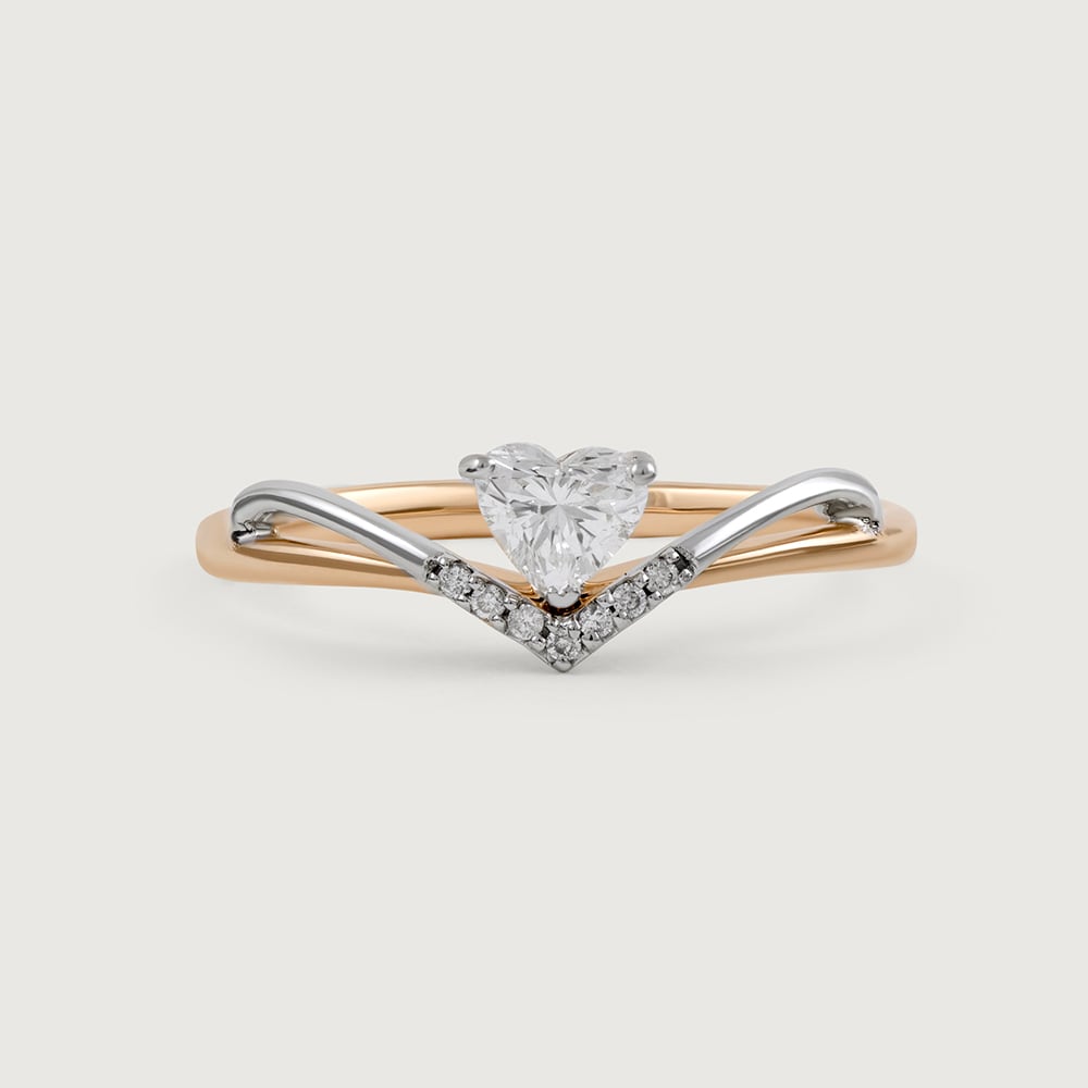 Celestial Heart 14 kt Gold & Diamond Ring,,hi-res thumbnail 3