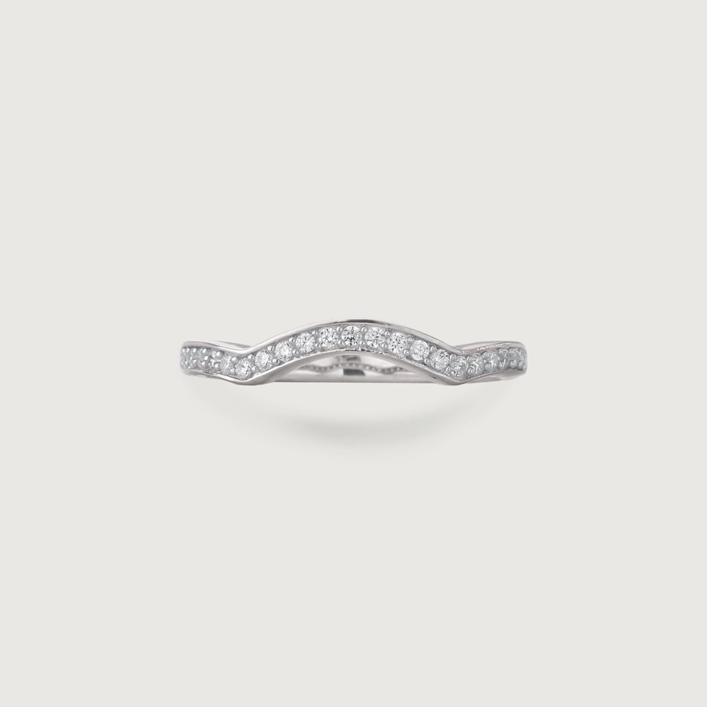 Twinkling Wave Silver Ring,,hi-res thumbnail 4