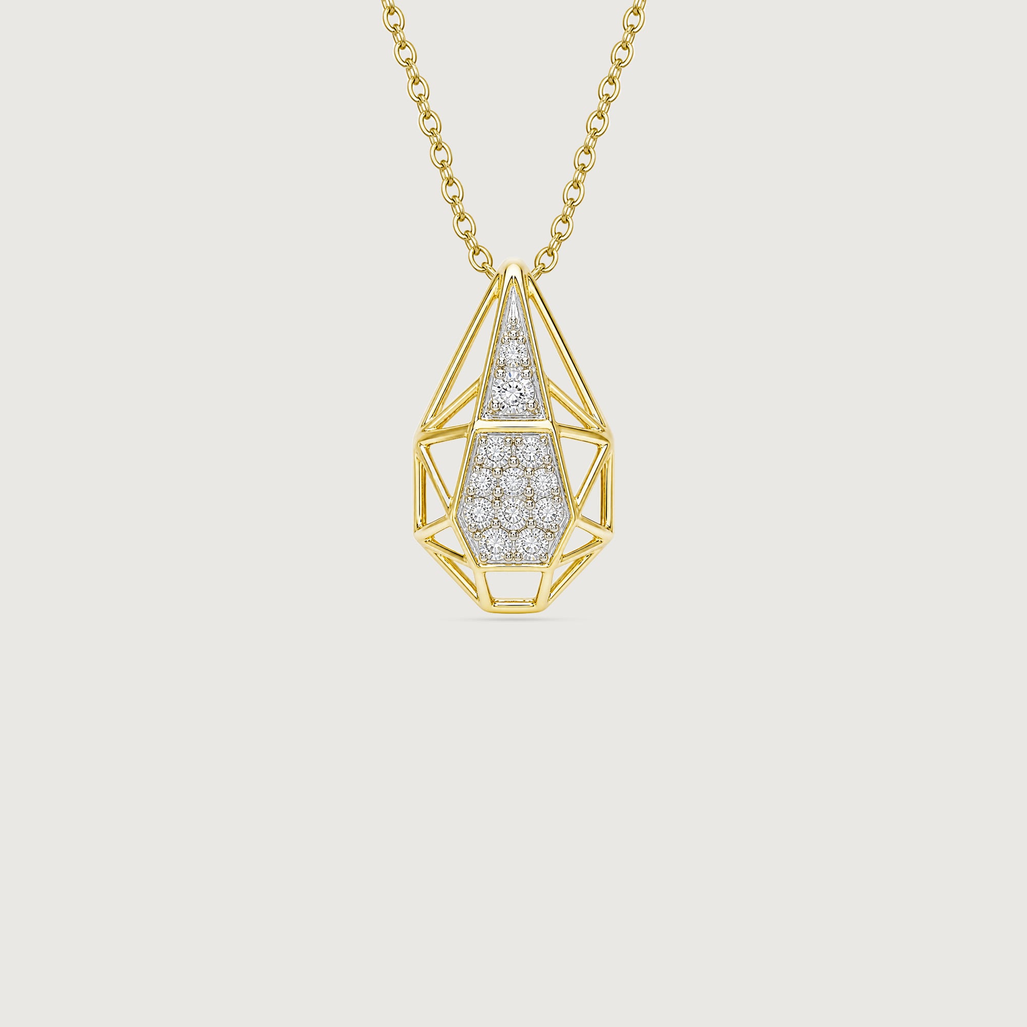 Faceted Poise Diamond Pendant,,hi-res thumbnail 4