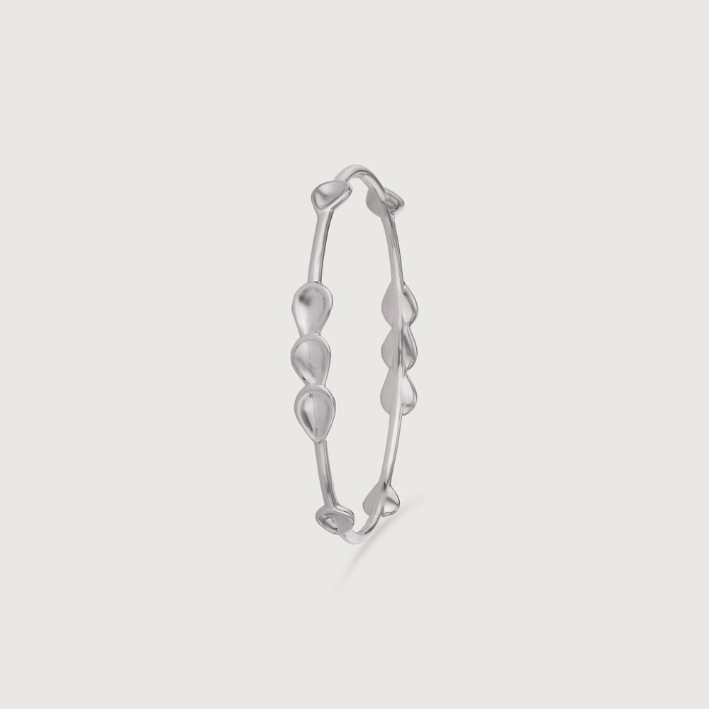 Drizzle Glint Silver Bangle,,hi-res thumbnail 4