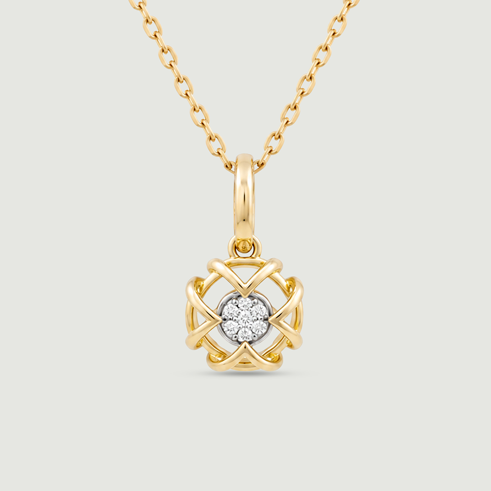 Joyful Halo Diamond Pendant,,hi-res thumbnail 3