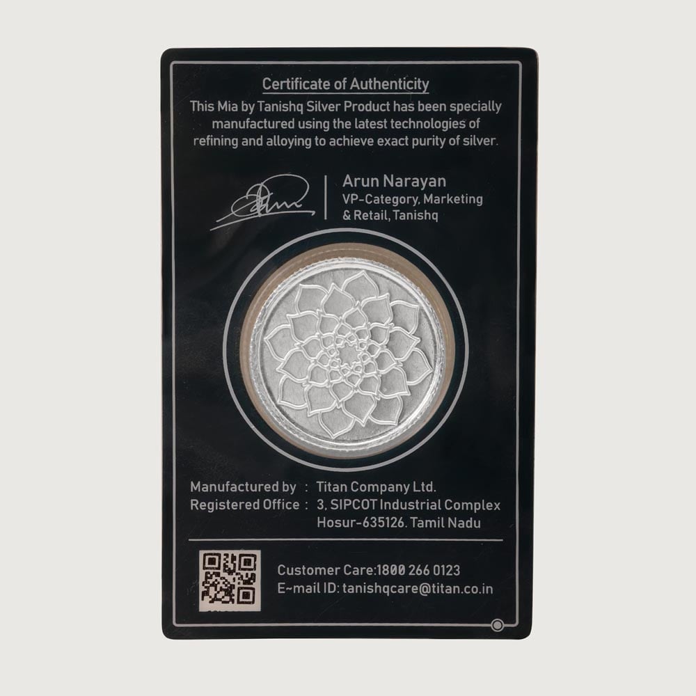10 GM 999 Lotus Silver Coin,,hi-res thumbnail 6
