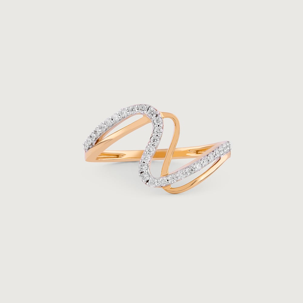Mystic Wave Gold & Diamond Ring,,hi-res thumbnail 3