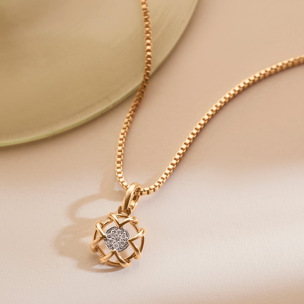Joyful Halo Diamond Pendant