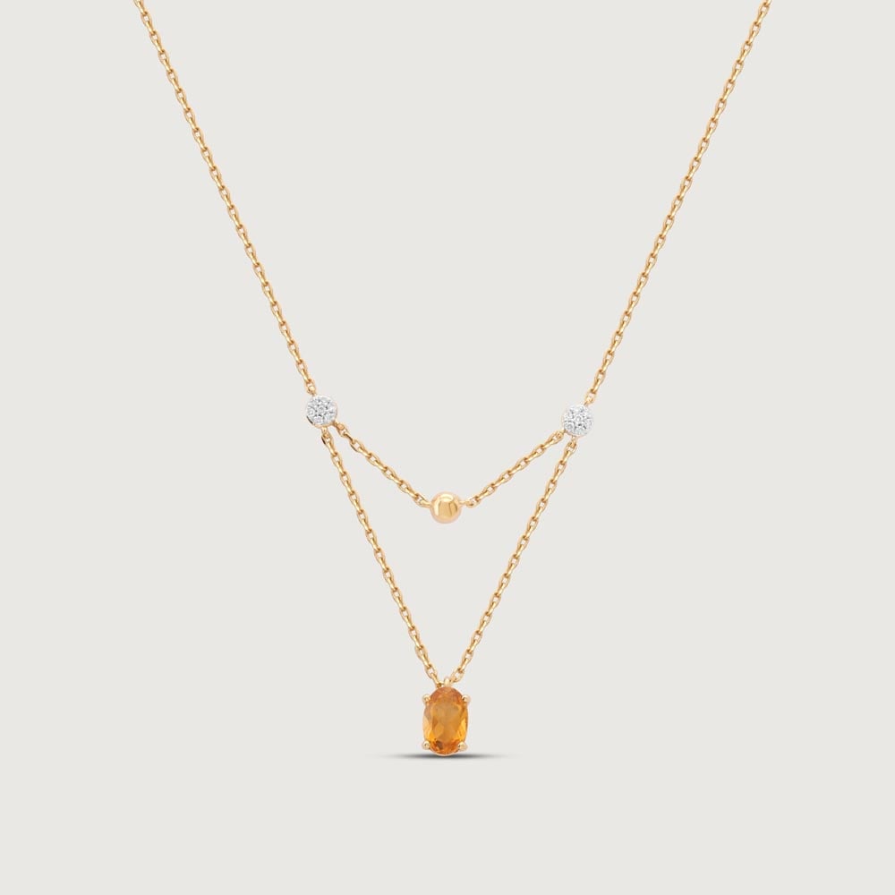 Golden Drift Diamond Necklace,,hi-res thumbnail 3