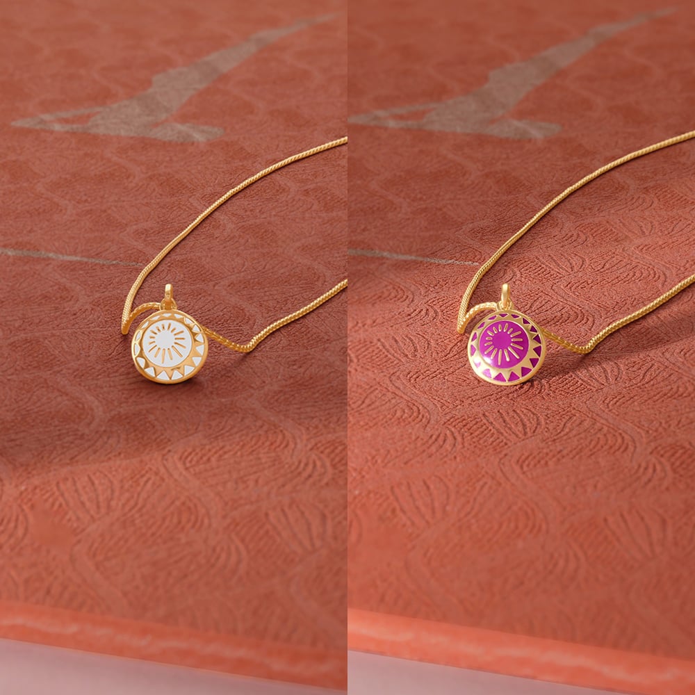 Radiant Dusk Gold Pendant