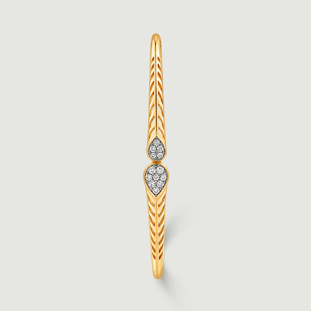 Elegant Diya Diamond Bangle,,hi-res thumbnail 3