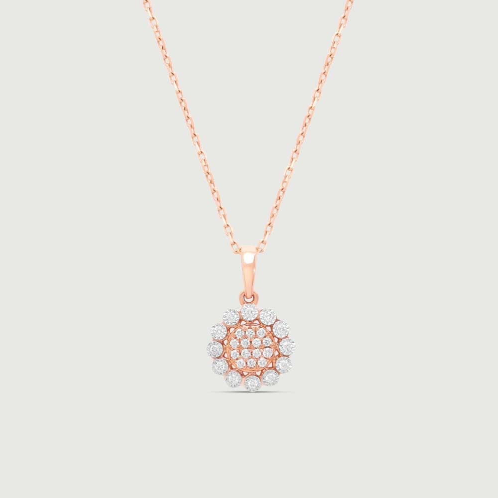 Chic Rosette Diamond Pendant,,hi-res thumbnail 2