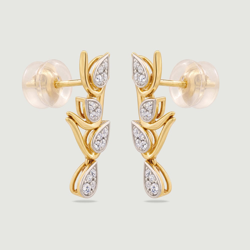 Flickering Flame Diamond Drop Earrings,,hi-res thumbnail 5