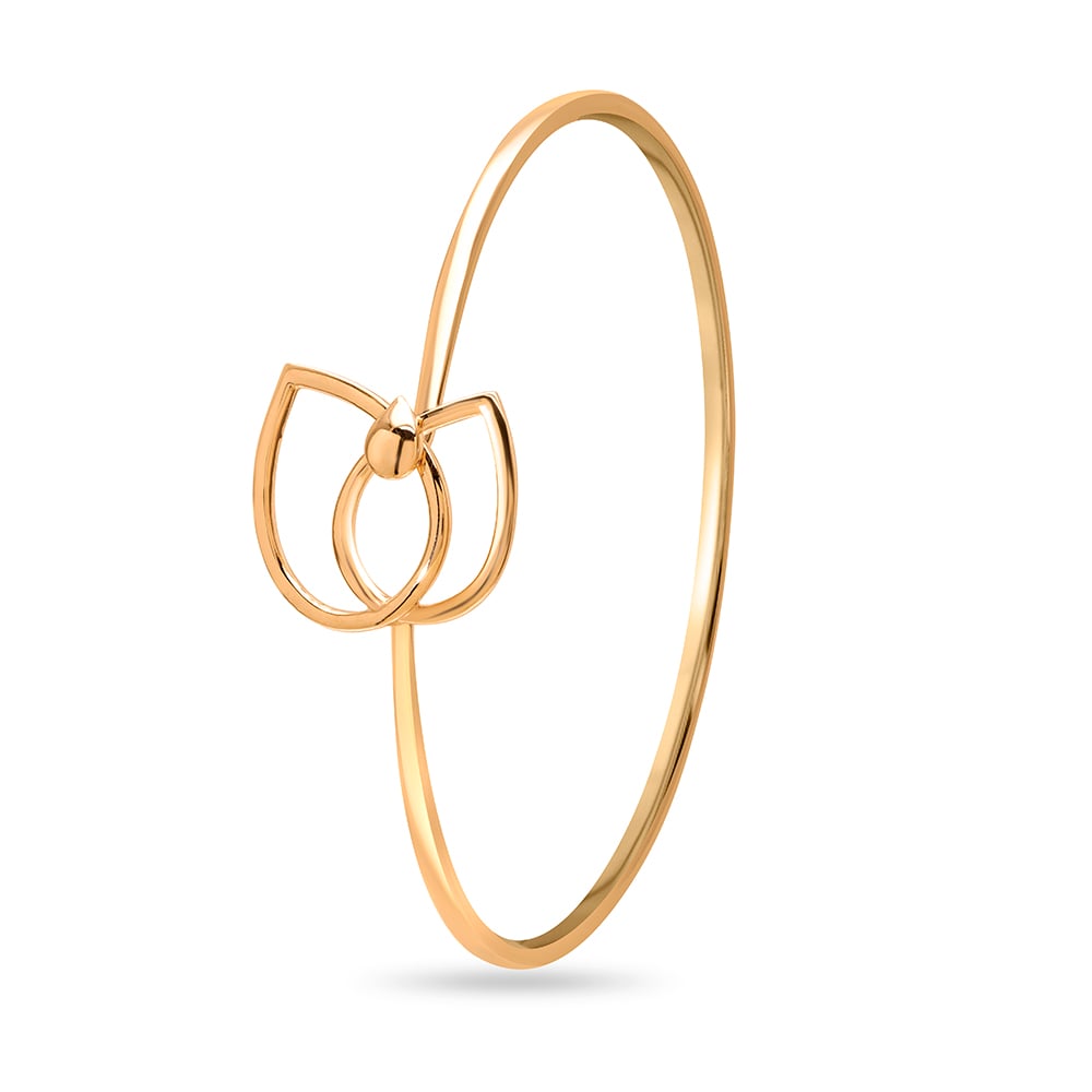 14KT Yellow Gold Interwoven Elegance Bangle,,hi-res thumbnail 2