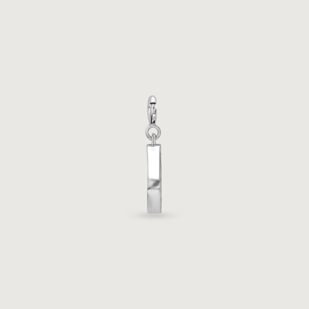Bold Initial B Silver Charm,,hi-res thumbnail 4