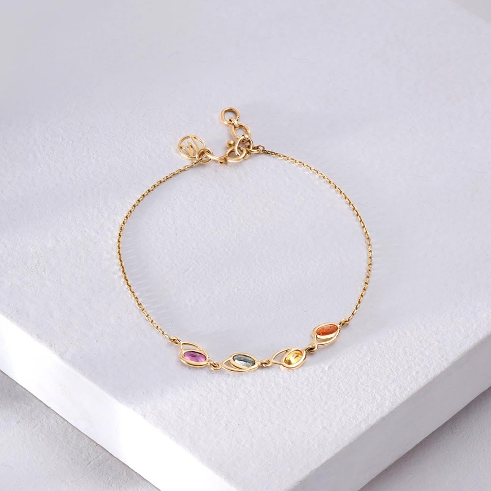 Prism Charm Sapphire Bracelet