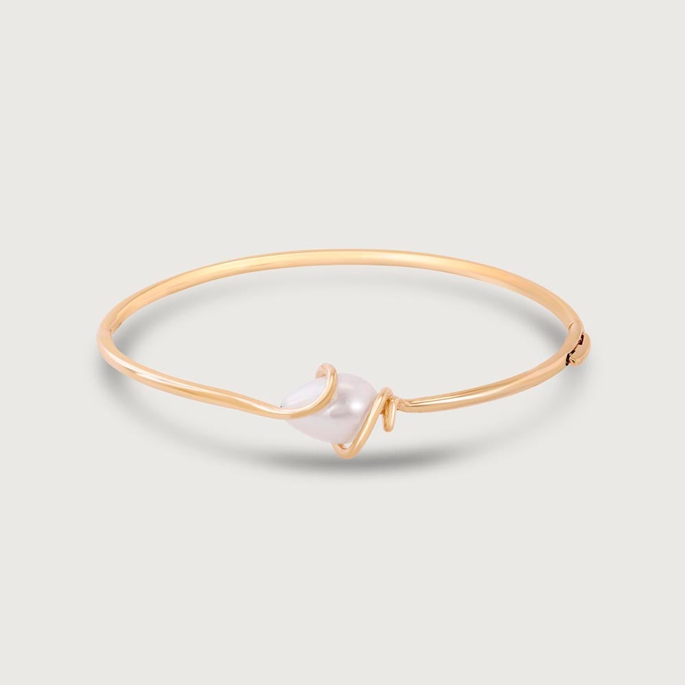 Modern Knot Pearl Bangle,,hi-res thumbnail 3