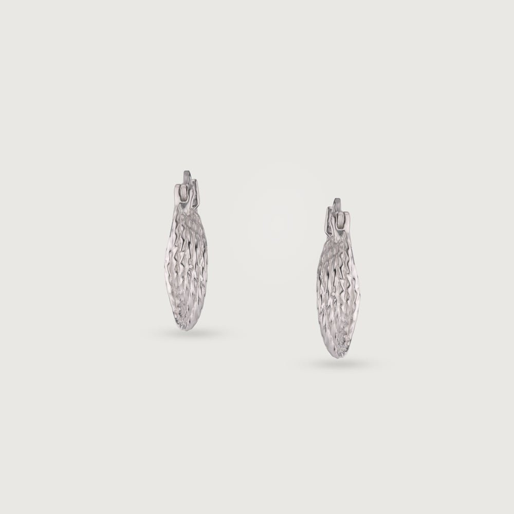 Groovy Twist Silver Earrings,,hi-res thumbnail 5