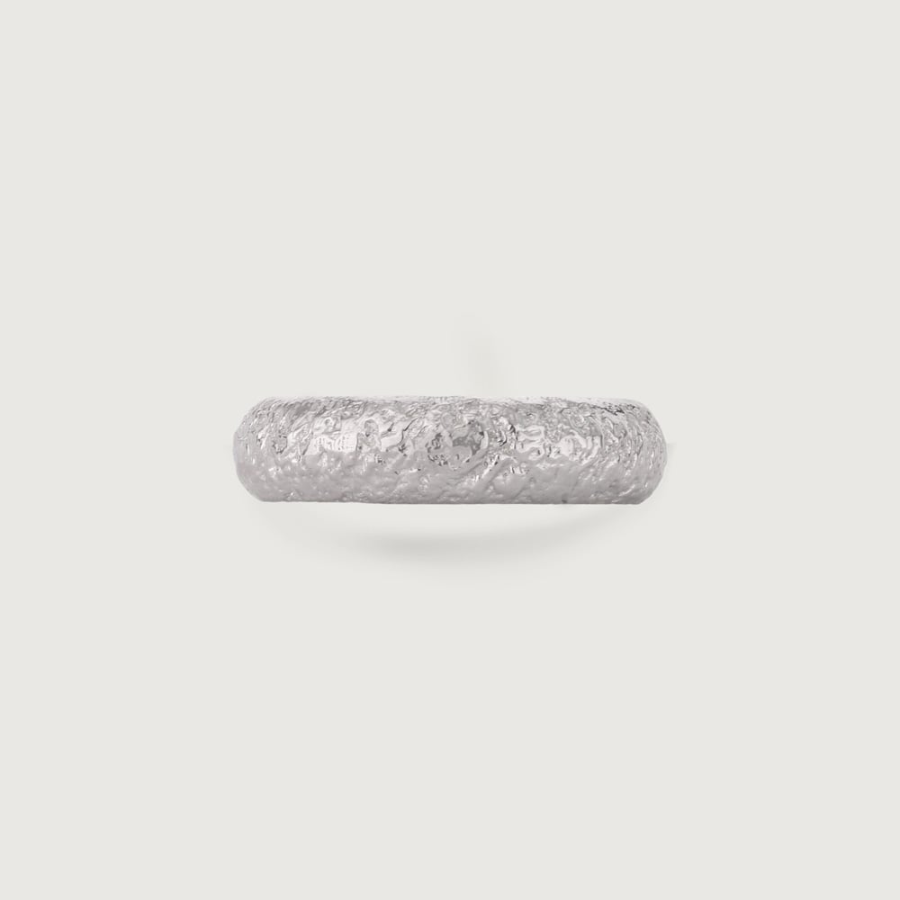 Chunky Textured Silver Ring,,hi-res thumbnail 4