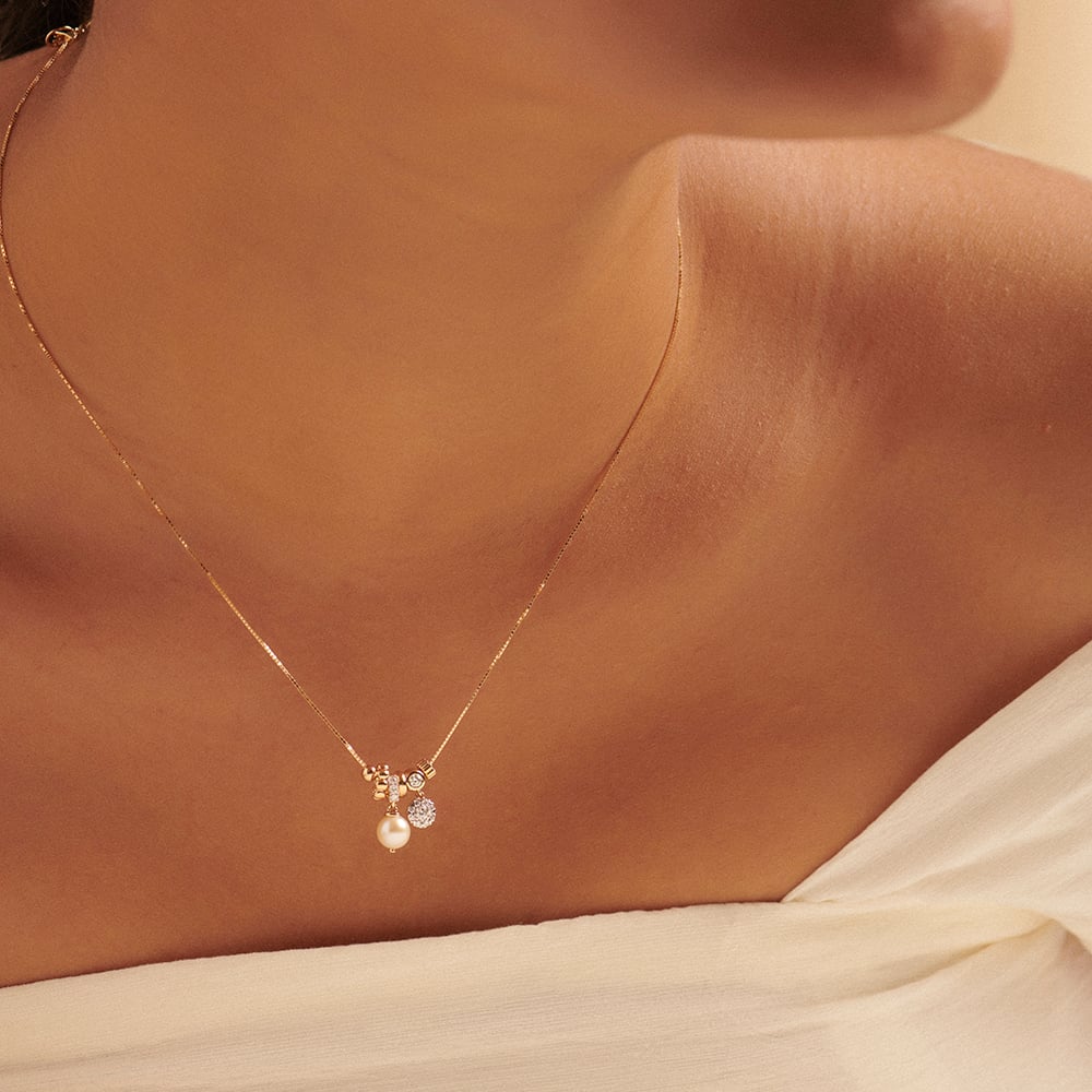 Playful Luminous Diamond Charm Necklace,,hi-res thumbnail 2
