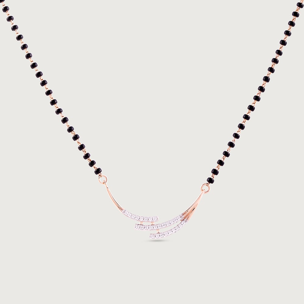 Whispering Waves Gold and Diamond Mangalsutra,,hi-res thumbnail 3