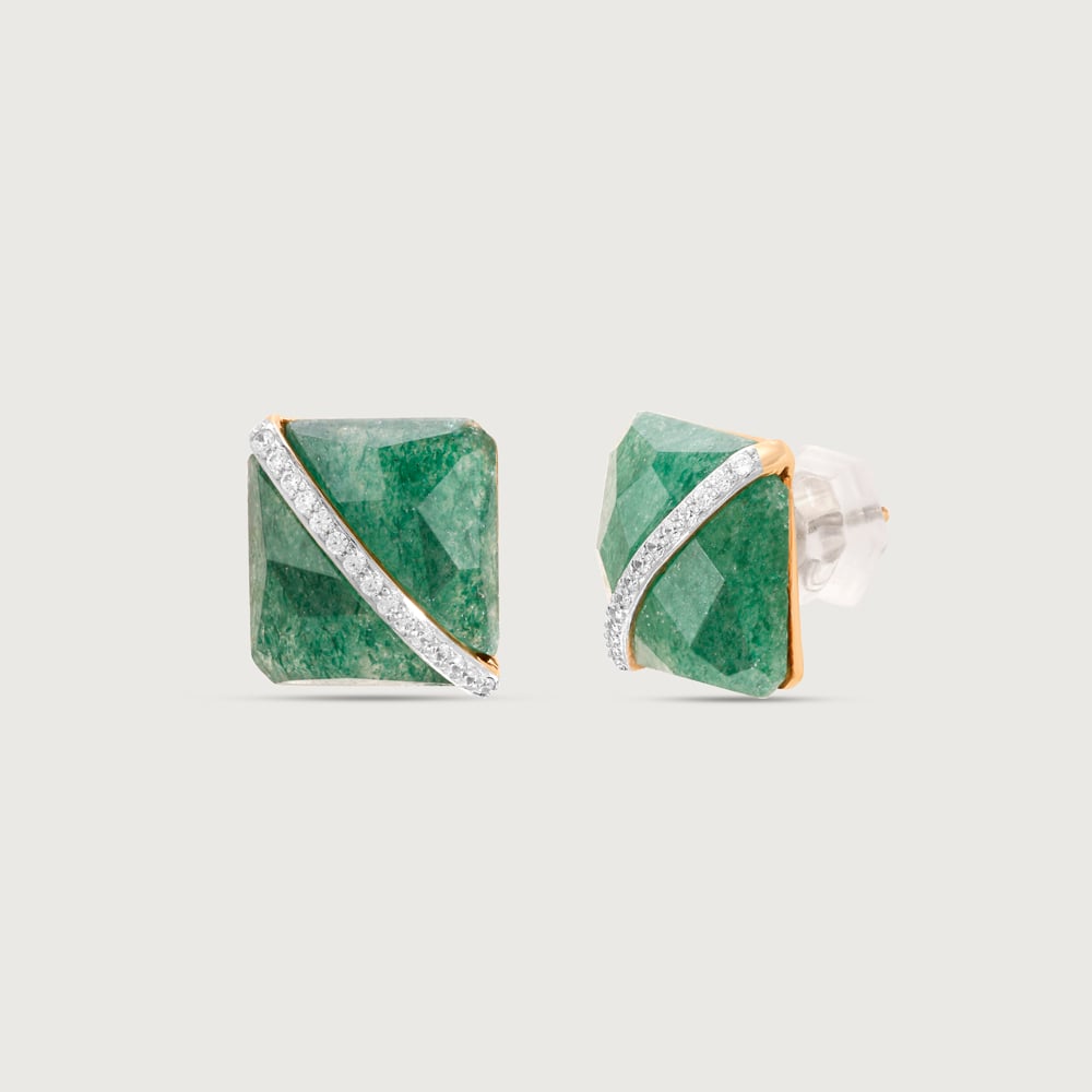 Royal Glow Quartz Stud Earrings,,hi-res thumbnail 4