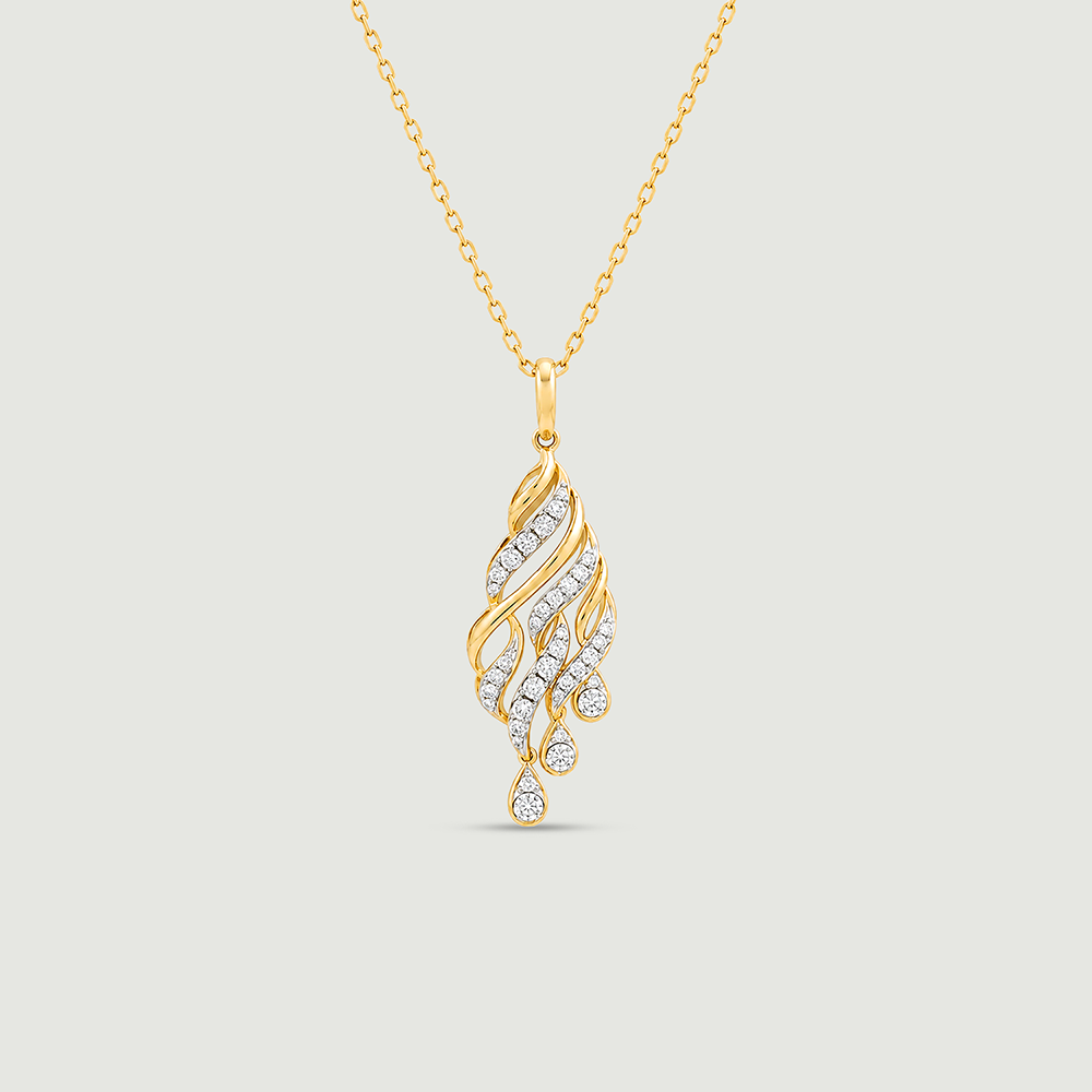Luminous Rippling Diamond Pendant,,hi-res thumbnail 4