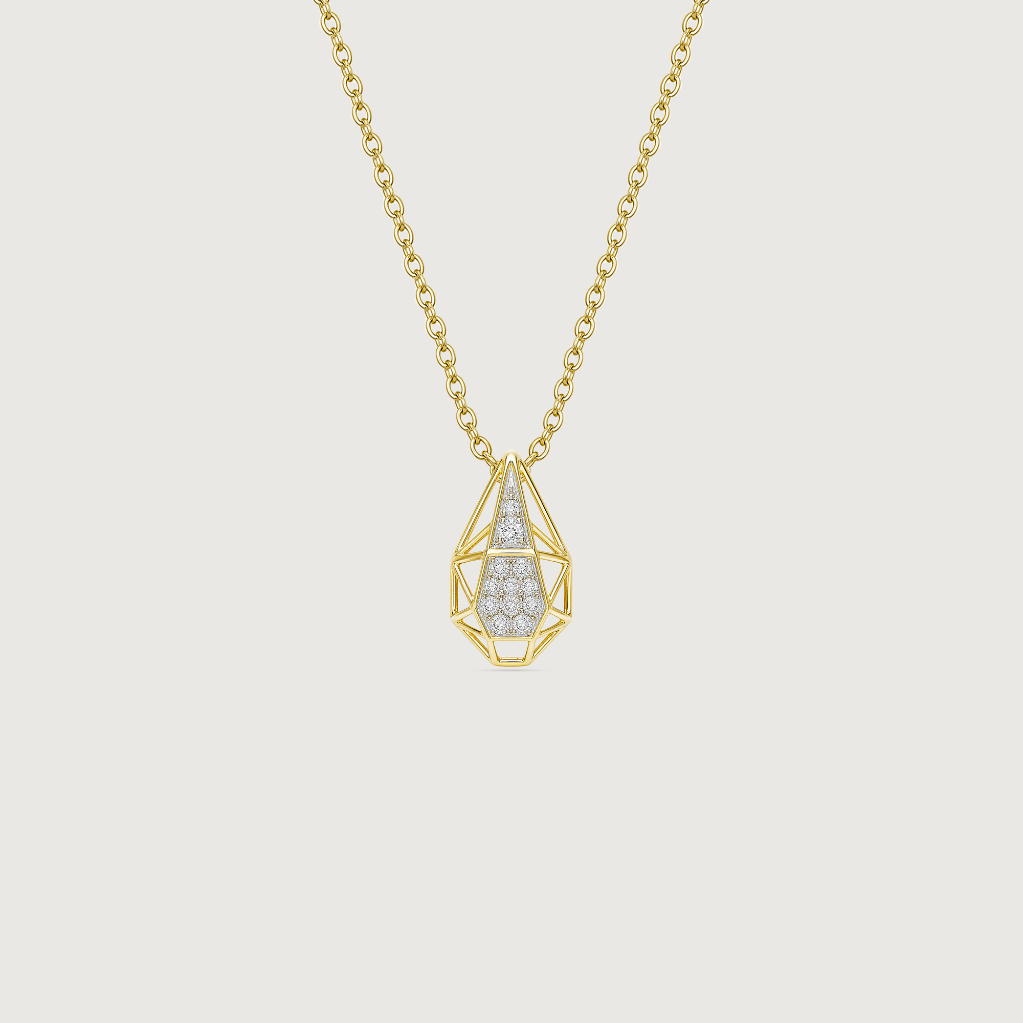 Faceted Poise Diamond Pendant,,hi-res thumbnail 5