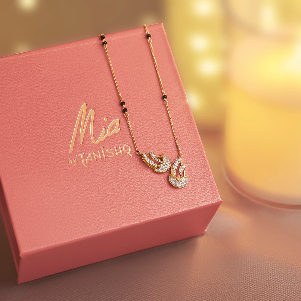 Radiant Angled Diamond Mangalsutra