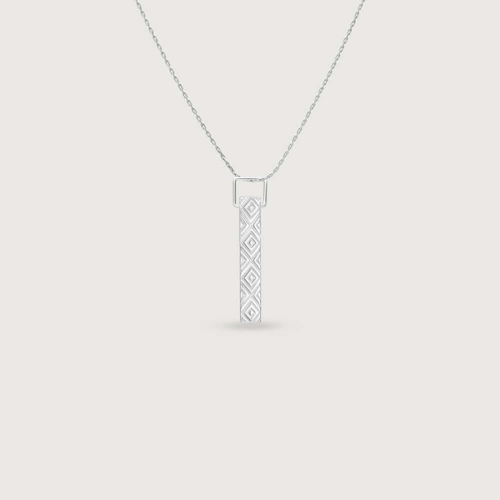 Geometric Pattern Silver Pendant,,hi-res thumbnail 3