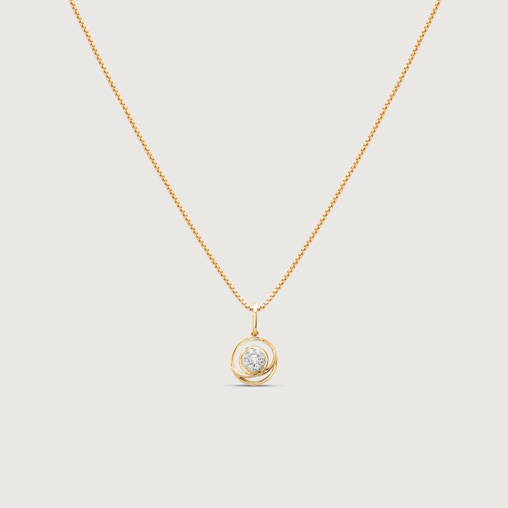 Dotted Shine Diamond Pendant,,hi-res thumbnail 3