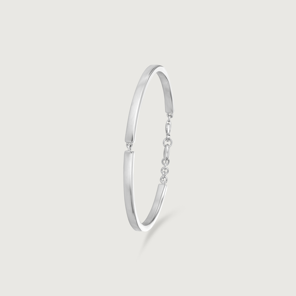 Linked Edge Silver Kada,,hi-res thumbnail 4