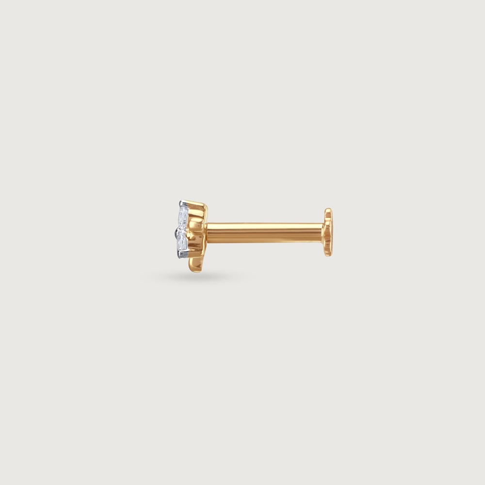 Twinkle Bloom Diamond Nose Pin,,hi-res thumbnail 3