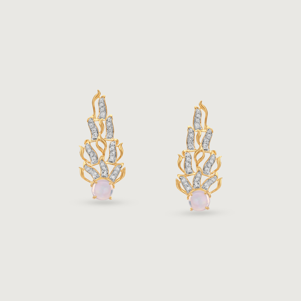 Sunflare Cascade Diamond Drop Earrings,,hi-res thumbnail 3