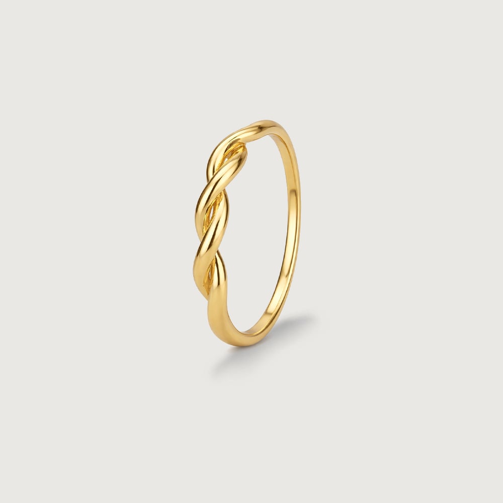 Braided Twist Gold Ring,,hi-res thumbnail 5